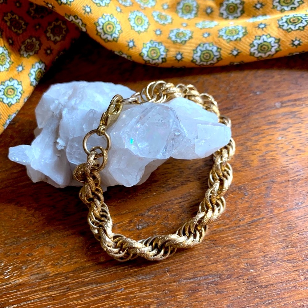 SALE! 💛 Upcycled 1970’s Vintage Gold Bracelet 💛